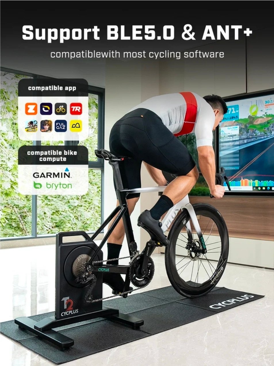 Cycplus T2 – רולר אימון חכם – תמונה 7
