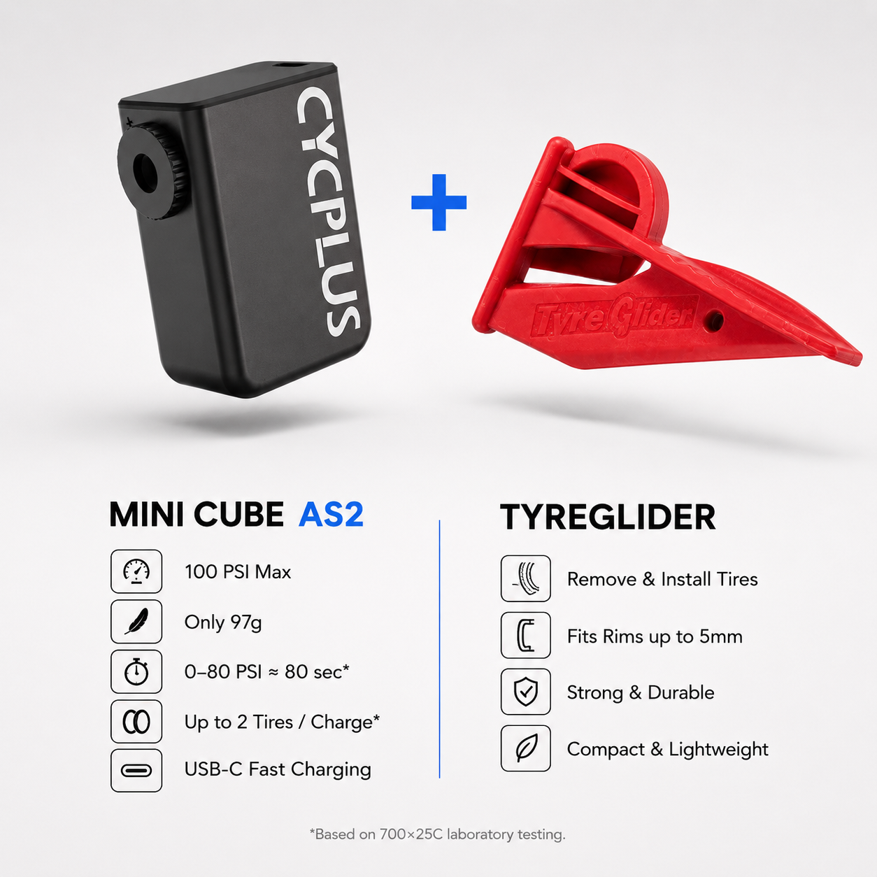 CYCPLUS AS2 Mini Cube + TyreGlide – תמונה 2